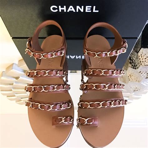 sandali chanel beige|sandals in chanel.